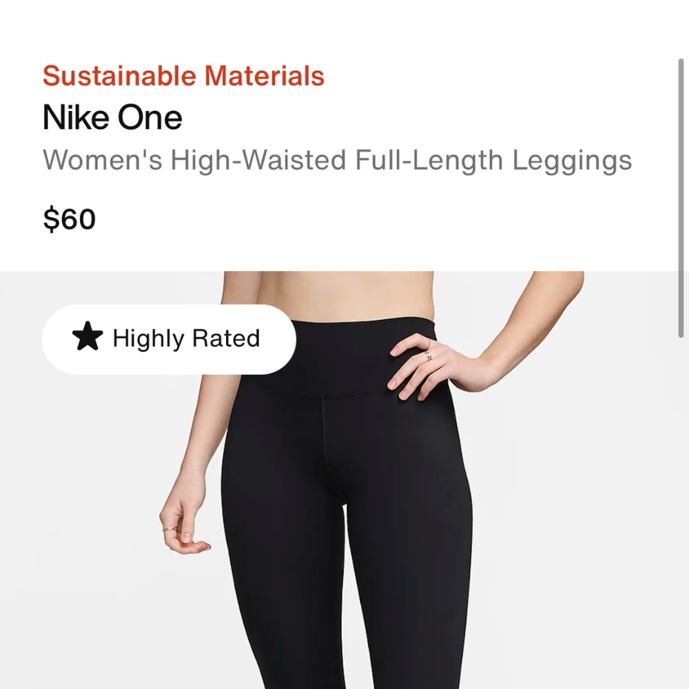 Nike Black High-Waisted Leggings for a Sleek Fit